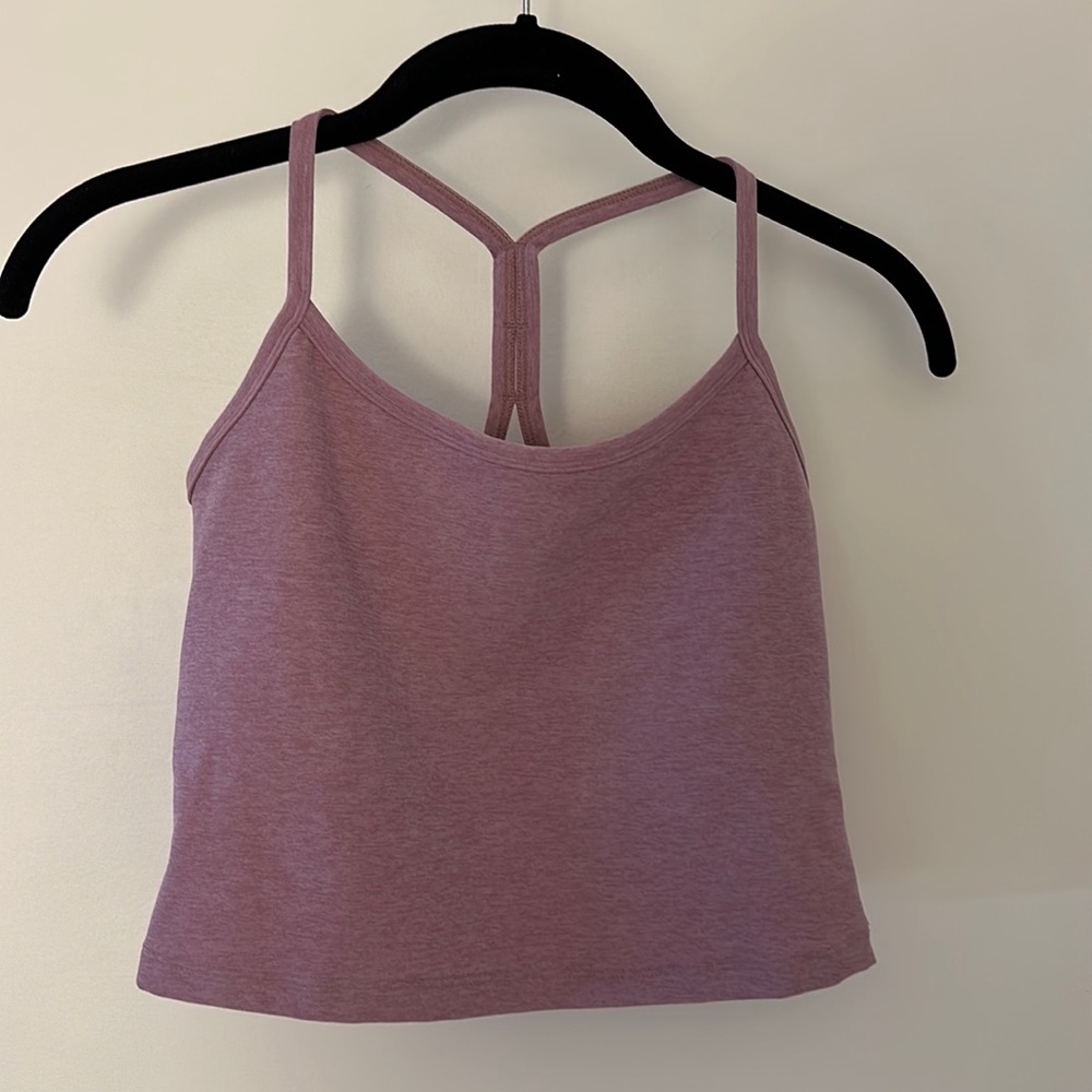 Beyond Yoga racerback cropped tank - M - Orchid